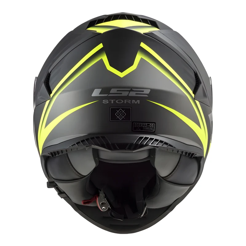 Casco Integral LS2 FF800 Storm Nerve negro mate-amarillo