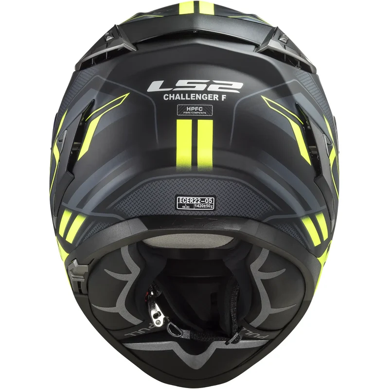 Casco LS2 FF327 Challenger Spin - Negro/Amarillo Mate