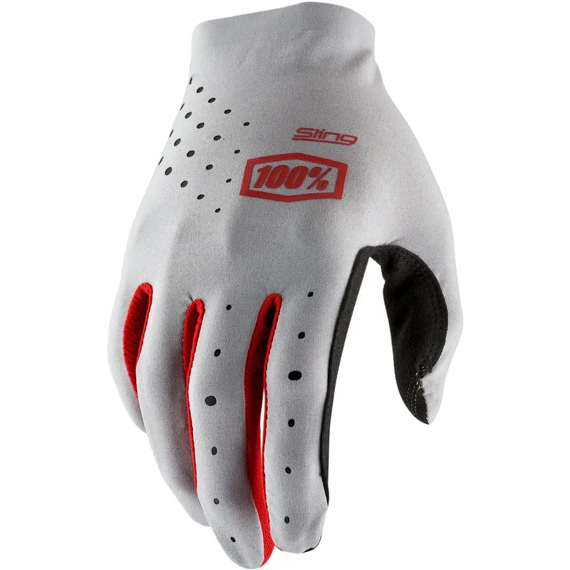 Guantes 100% Sling MX - Gris/Rojo