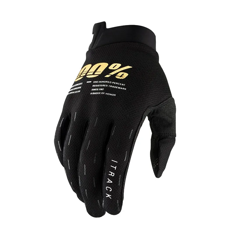 Guantes Motocross Infantiles 100% Itrack - negro