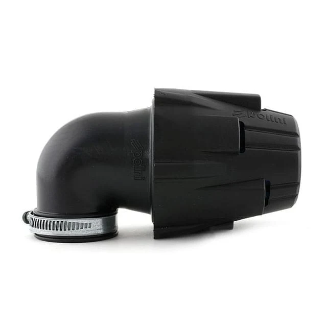Filtro aire corto curvado con carcasa de plástico Polini 90º