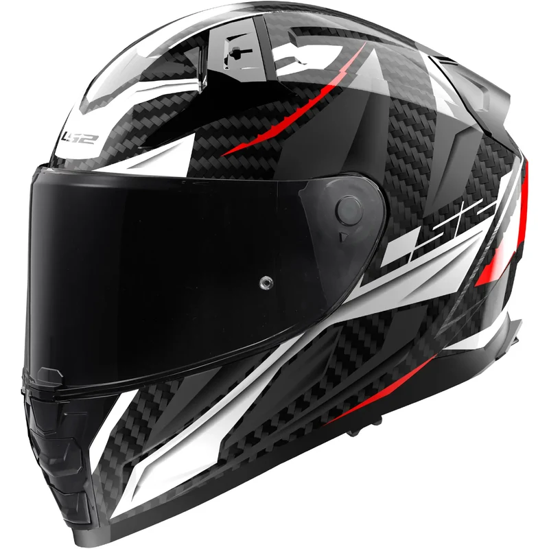 Casco LS2 FF811 Vector II Carbon Savage - Negro/Blanco/Rojo