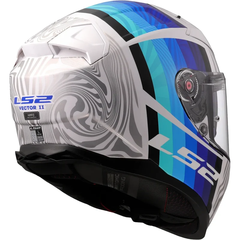 Casco LS2 FF811 Vector II Freedom - Blanco/Azul Brillo