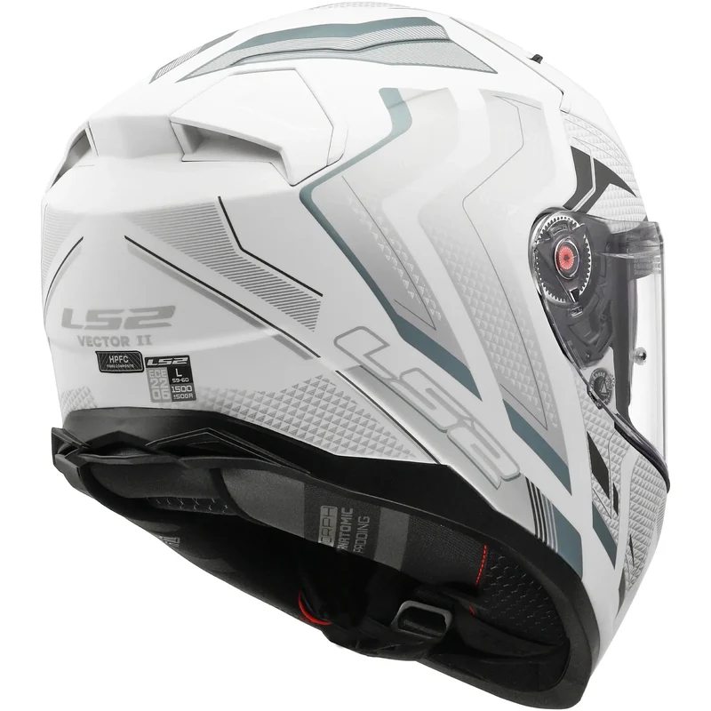 Casco LS2 FF811 Vector II Alizer - Blanco/Gris Mate