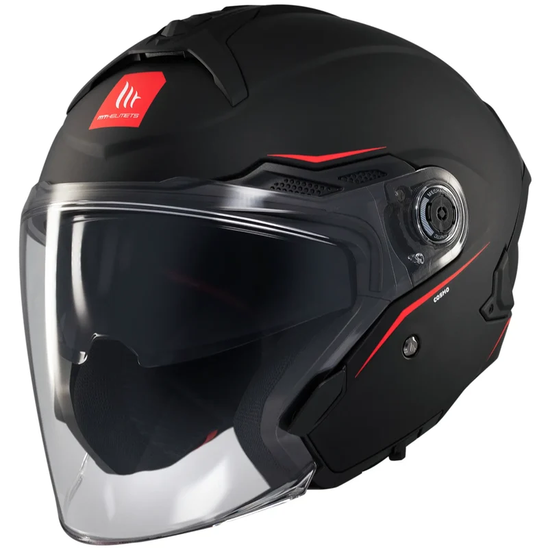 Casco MT Cosmo SV Solid A1 - Negro Mate