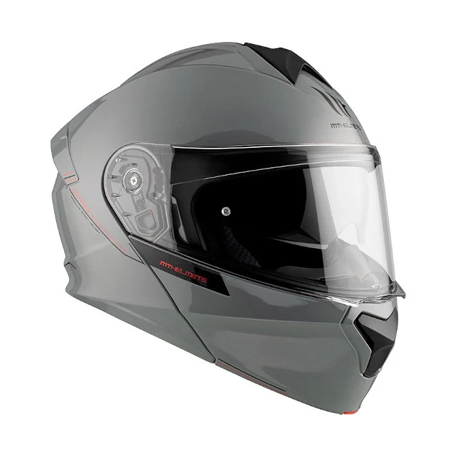 Casco modular MT Helmets Genesis SV Solid - gris brillo