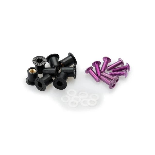 Kit tornillería anodizada para cúpulas Puig