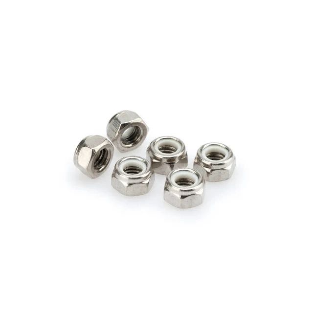 Blister 6 tuercas autoblocante aluminio anodizado M6 Puig