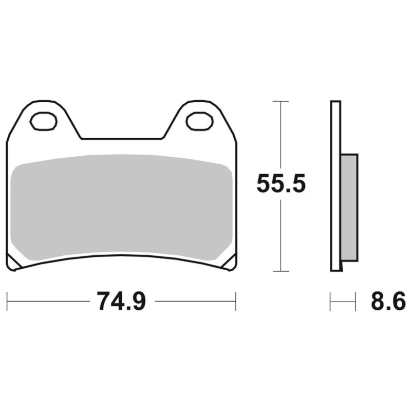 Pastillas de freno Aprilia / BMW / Ducati / Suzuki / Yamaha Brembo - sinterizadas