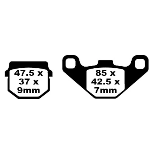 Pastillas de freno Aprilia / Derbi / Rieju / Sherco 50 EBC HH - sinterizadas
