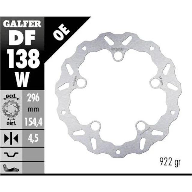 Disco de freno delantero Honda CB 125 R / CB 500 Galfer