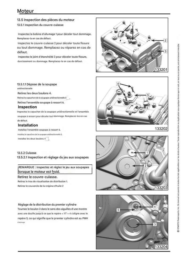 Manuel d'atelier CF Moto CLX 700 2021 français