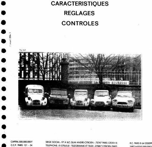 Manuels d'atelier Citroën 2cv 1948 1991