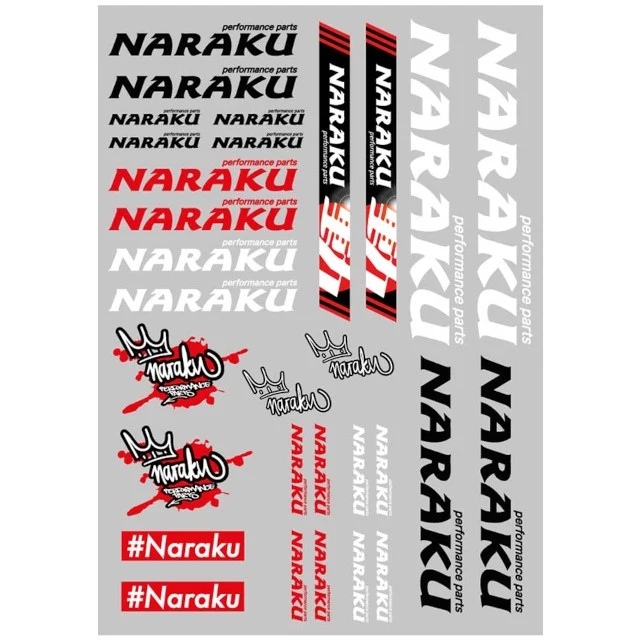 Set pegatinas Naraku 29,7x21cm 30 piezas transparente