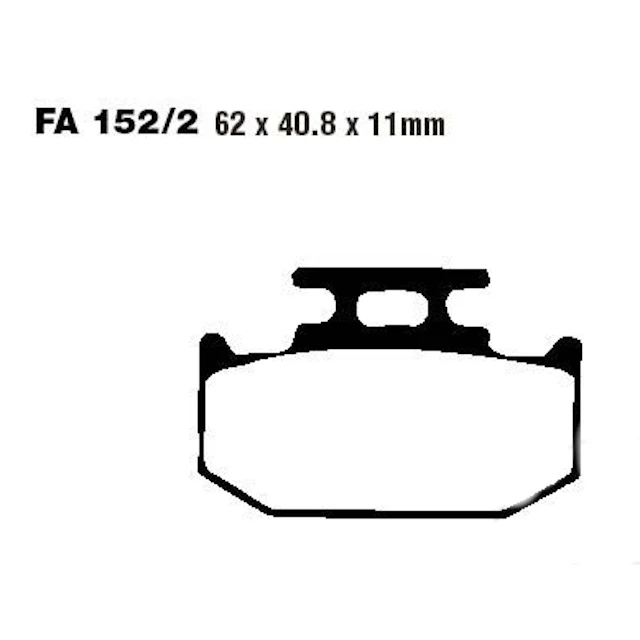 Pastillas de freno traseras Suzuki RM 125/250 93-95 EBC - sinterizadas