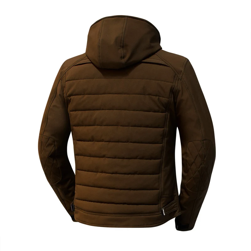 Blouson de moto homme - Softshell marron