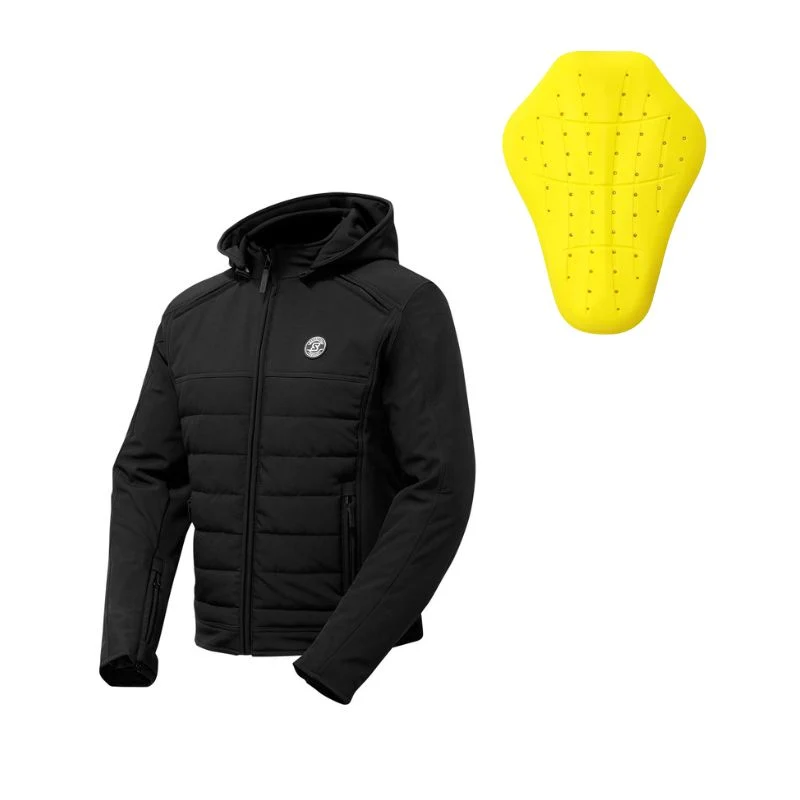 Blouson de moto homme - Softshell noir