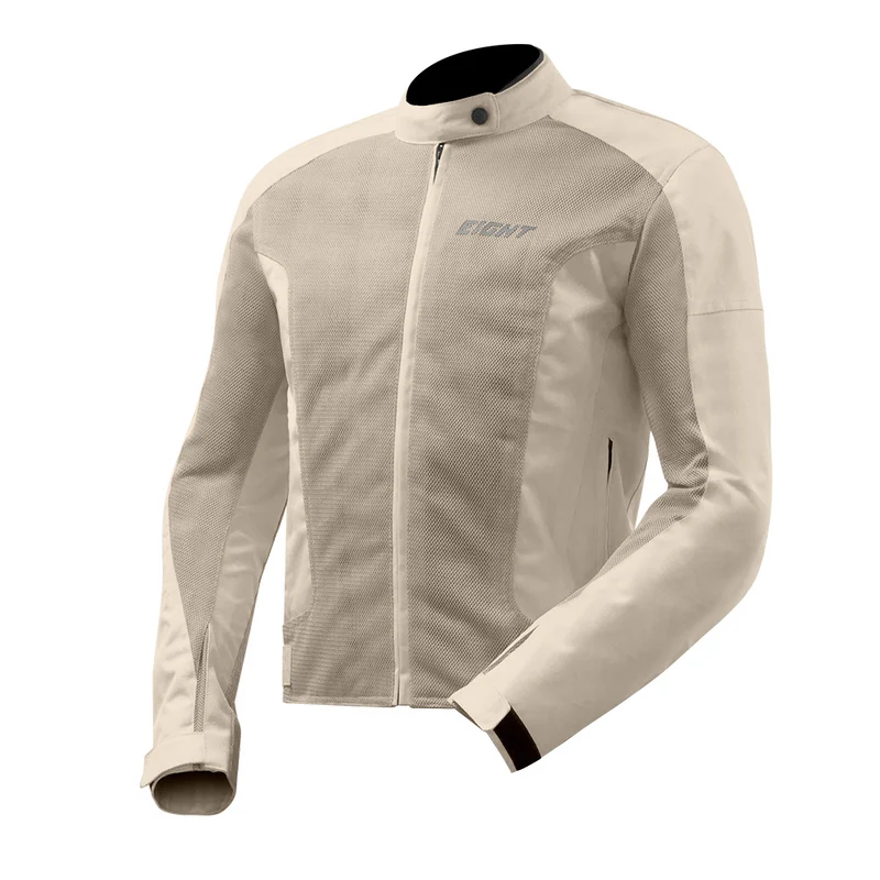 Blouson moto homme été - EIGHT Aero beige