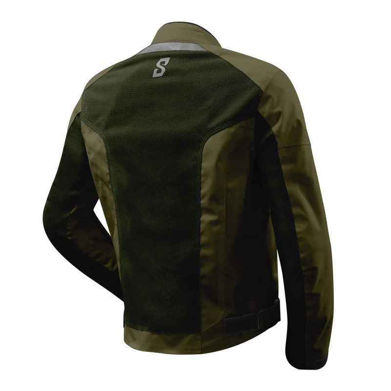 Blouson moto homme été - EIGHT Aero kaki