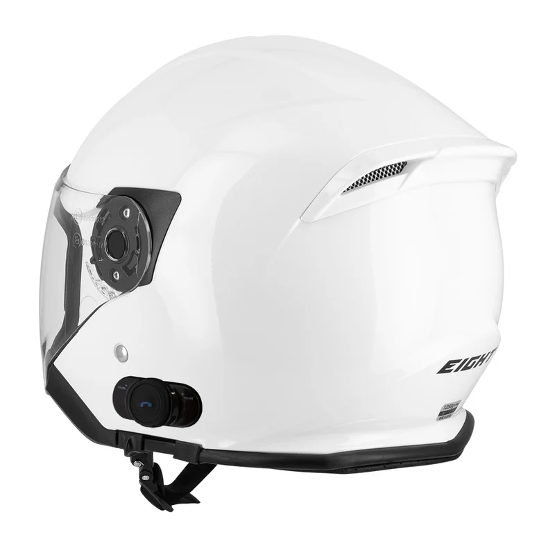 Casque jet moto + Bluetooth - S770 Blanc