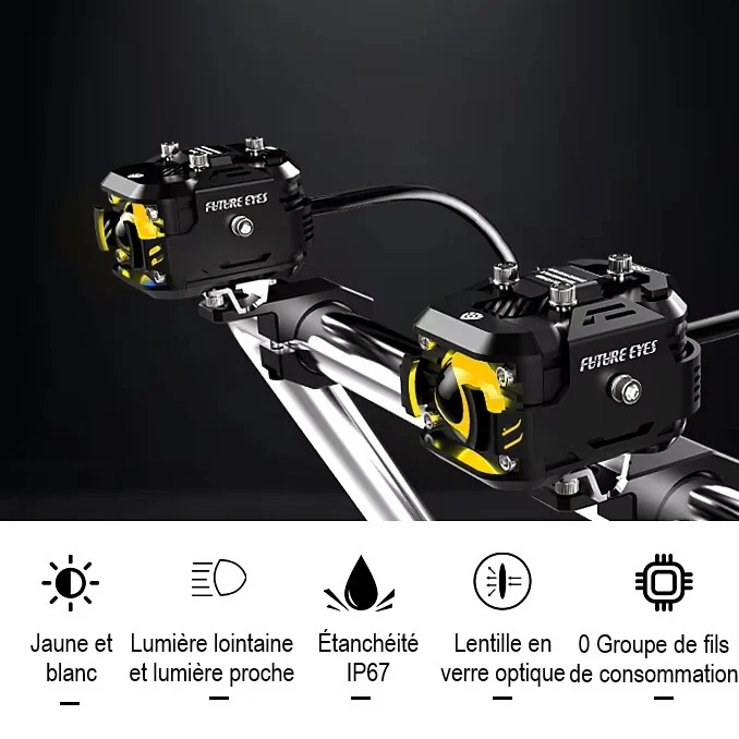 Phares LED longue portée - Storm Rider