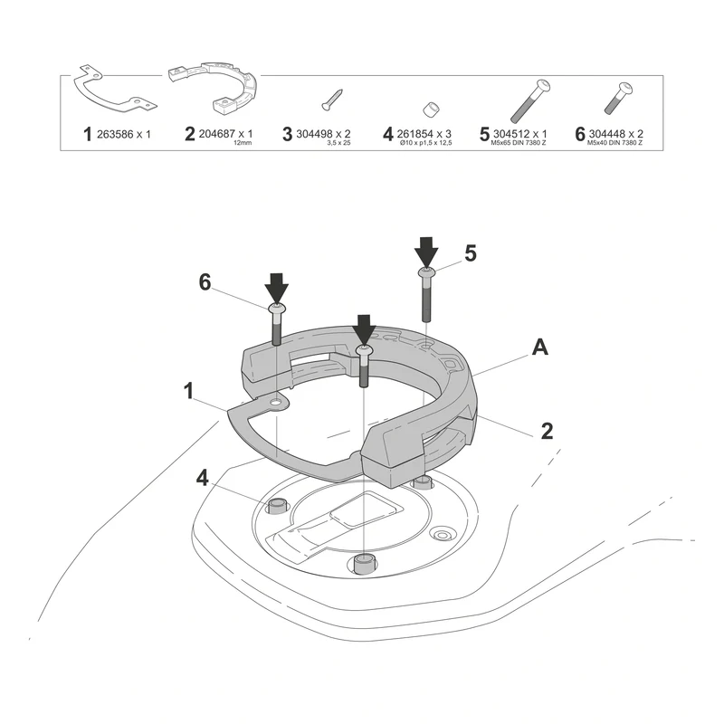 Fijación bolsa depósito Click system Shad Yamaha MT09 24-26