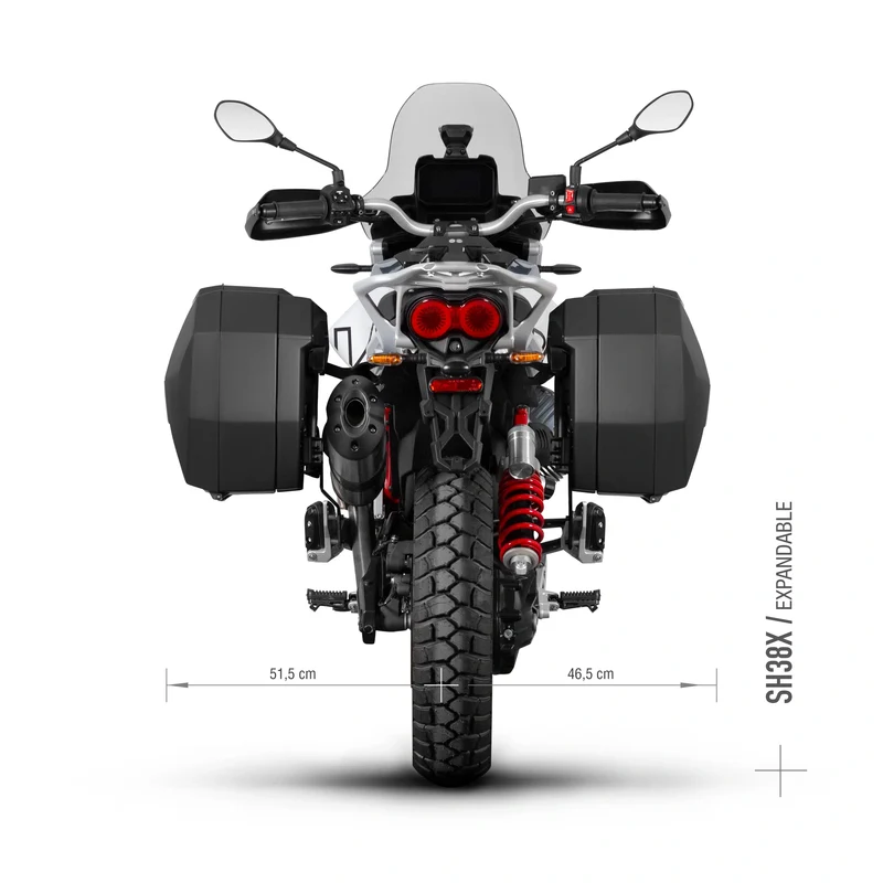 Fijaciones laterales 3P Shad Moto guzzi V85 TT / V85 TT TRAVEL 24-26