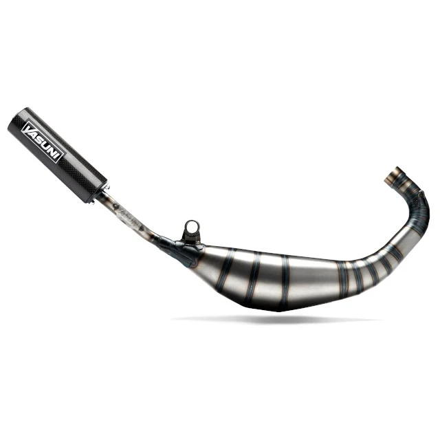 Escape Yasuni R5 silenciador corto Derbi euro 2 / 3 / 4 carbono-negro
