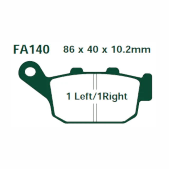 Pastillas de freno traseras Honda FES Pantheon 125-150 / Foresight 250 EBC - Orgánicas