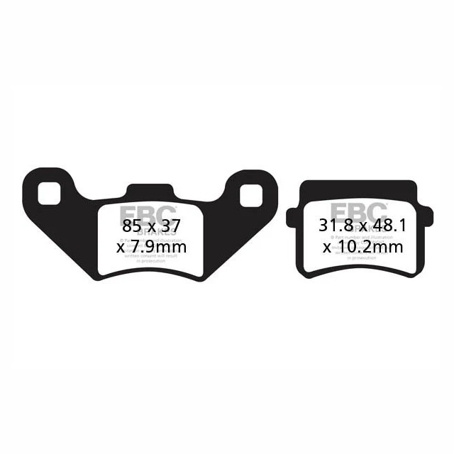 Pastillas de freno Motorhispania MH 10 50/125 EBC TT - carbono