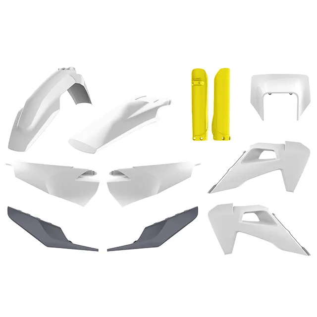 Kit de plásticos TE/FE 20-22 Polisport - OEM blanco-amarillo