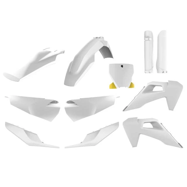 Kit de plásticos Husqvarna TC125/250 / FC250/350/450 19-22 Polisport - OEM blanco