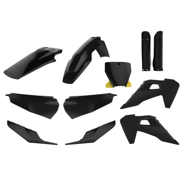Kit de plásticos Husqvarna TC125/250 / FC250/350/450 19-22 Polisport - negro