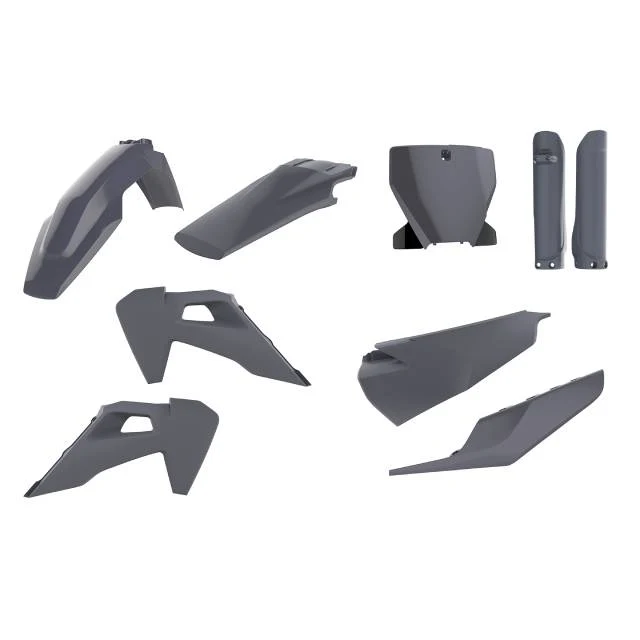 Kit de plásticos Husqvarna TC125/250 / FC250/350/450 19-22 Polisport - nardo grey
