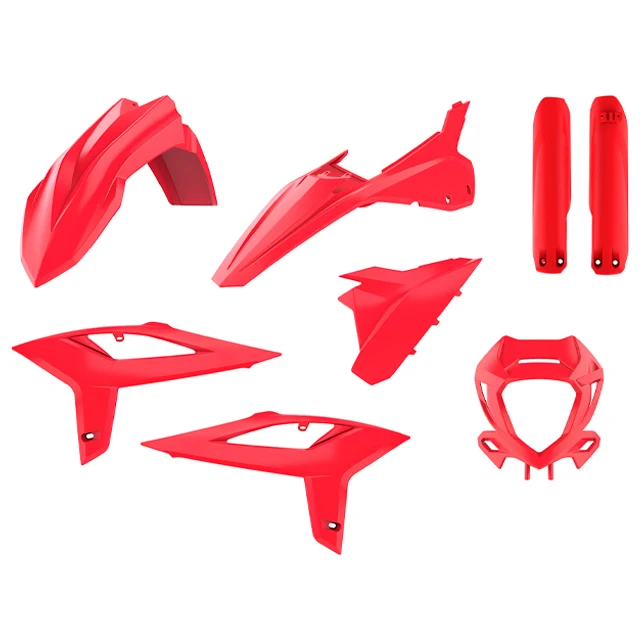 Kit de plásticos Beta RR 250/300 2T 350/400/450 4T con protectores de horquilla y careta 20-22 OEM 22 Polisport - OEM