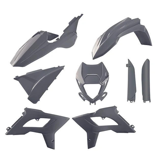 Kit de plásticos Restyling BETA RR 2T/4T con careta >2018 Polisport - nardo grey