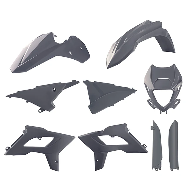 Kit de plásticos Restyling BETA RR 2T/4T con careta 13-17 Polisport - nardo grey