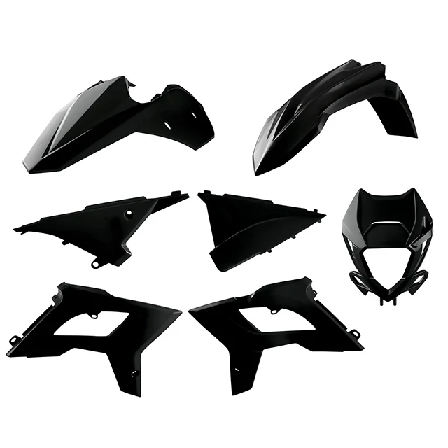 Kit de plásticos Restyling BETA RR 2T/4T con careta 13-17 Polisport - negro