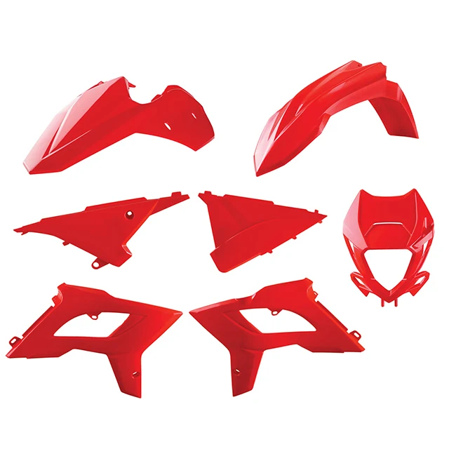 Kit de plásticos Restyling BETA RR 2T/4T con careta 13-17 Polisport - rojo