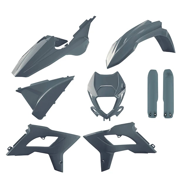 Kit de plásticos Restyling BETA RR 2T/4T con careta >2019 Polisport - nardo grey