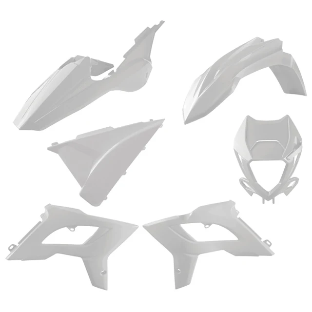 Kit de plásticos Restyling BETA RR 2T/4T con careta 18-19 Polisport - blanco