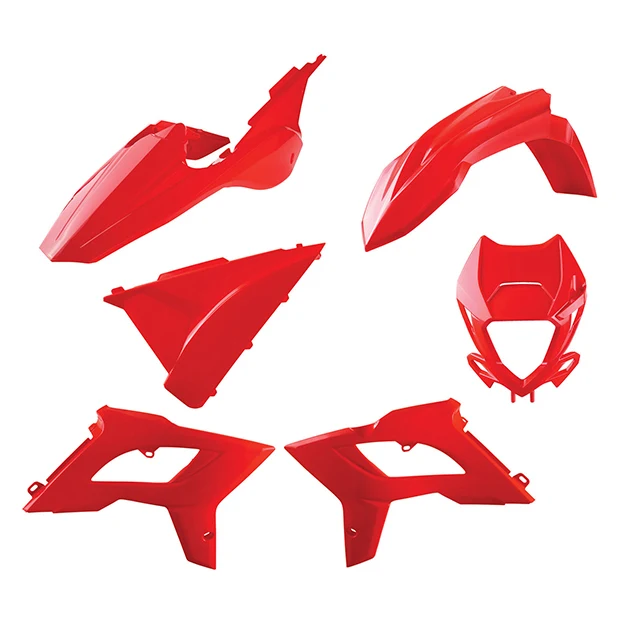 Kit de plásticos Restyling BETA RR 2T/4T con careta 18-19 Polisport - rojo