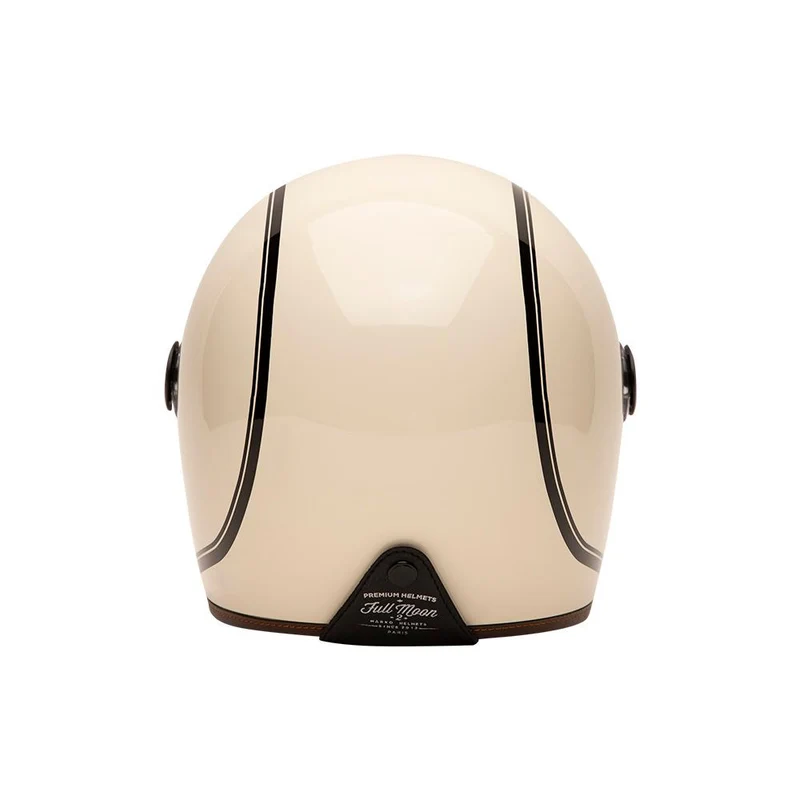 Casque intégral moto - Fullmoon 2 beige noir
