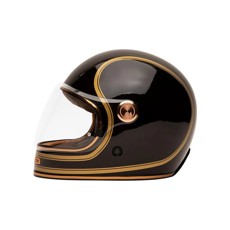Casque intégral moto - Fullmoon 2 noir or