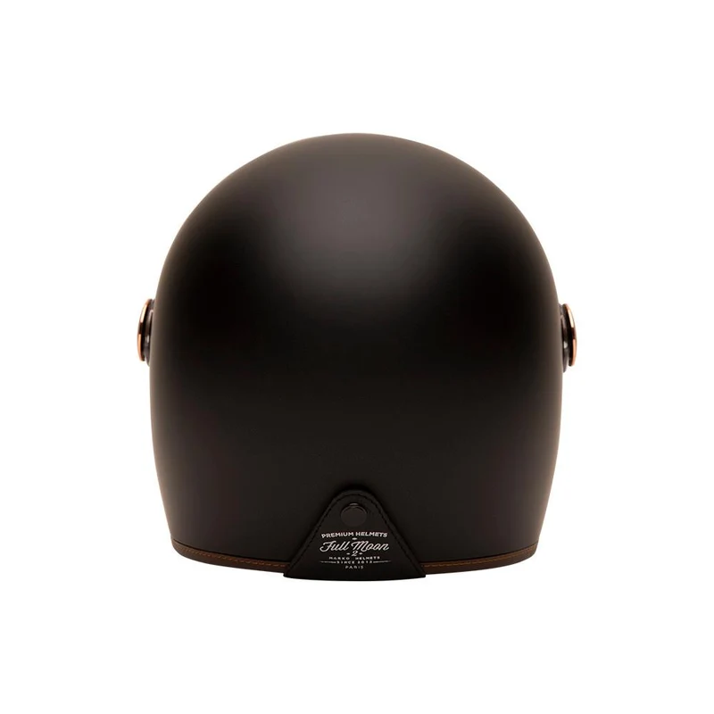 Casque intégral moto - Fullmoon 2 noir mat marron
