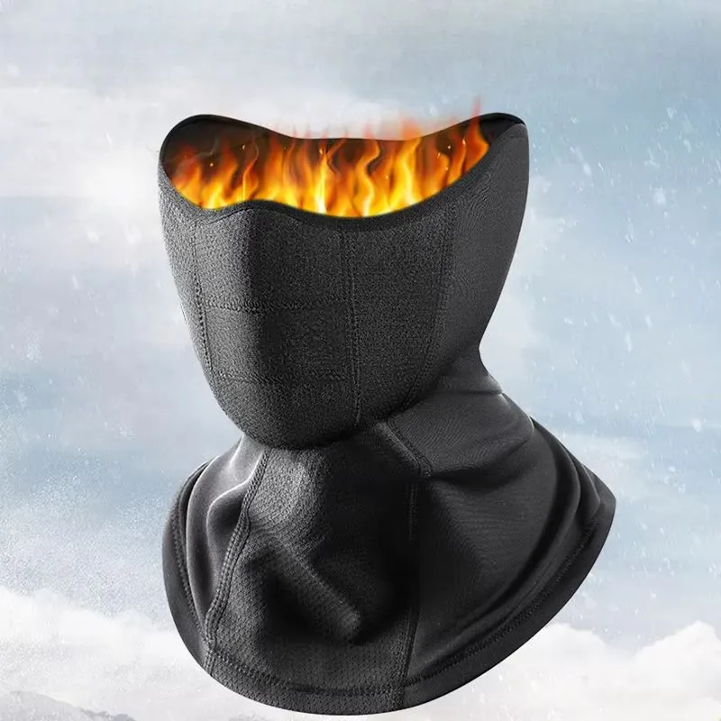 Tour de cou moto noir hiver