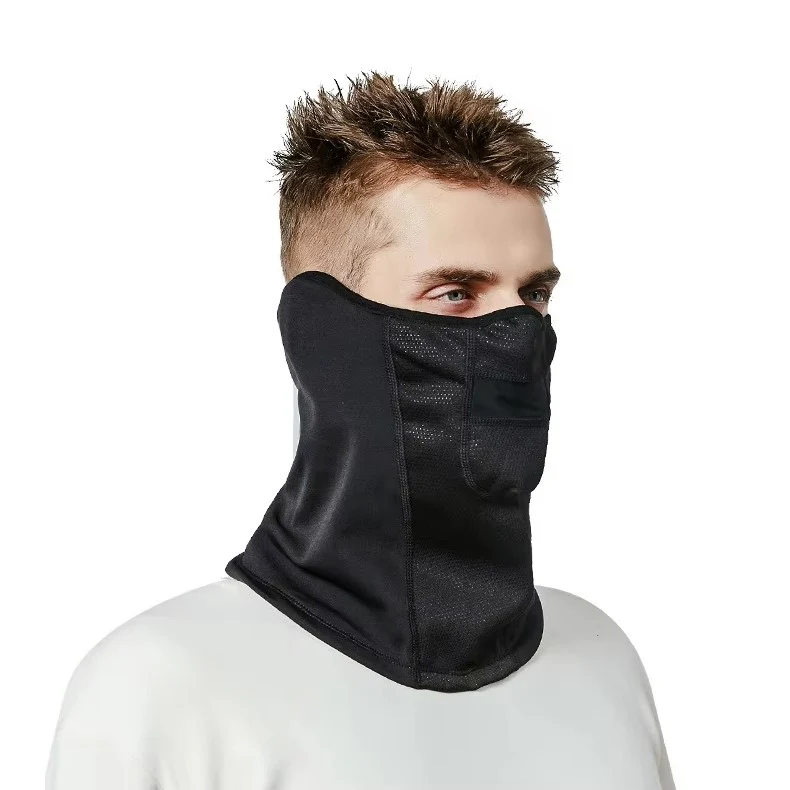 Tour de cou moto noir hiver