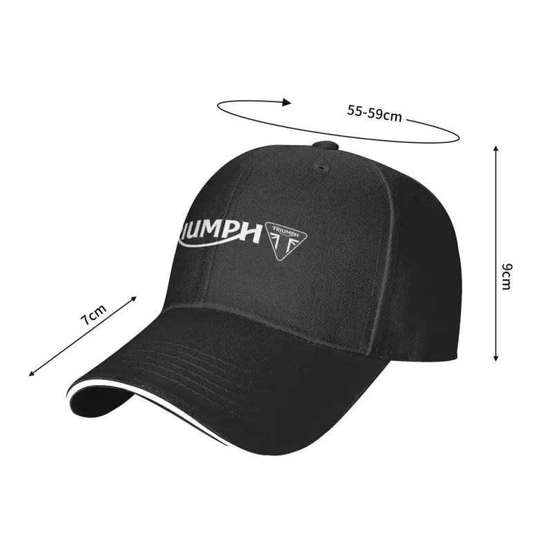 Casquette moto Triumph - Noir et blanc
