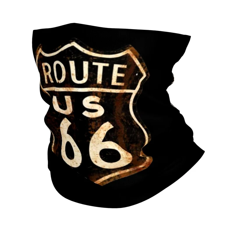 Tour de cou moto - Plaque vintage Route 66