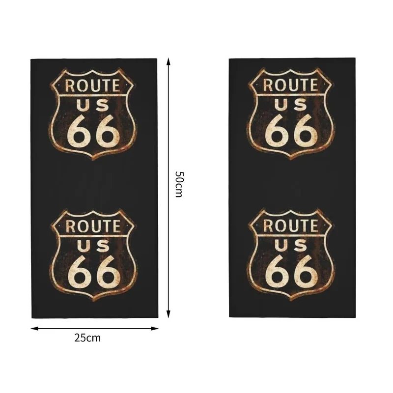 Tour de cou moto - Plaque vintage Route 66